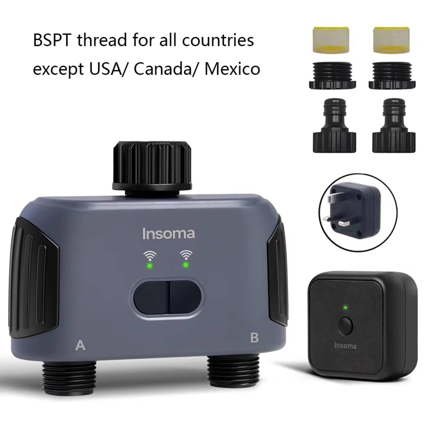 YEYNGQC Insoma Automatic Water Timer with Wifi Hube 2Outlet Garden