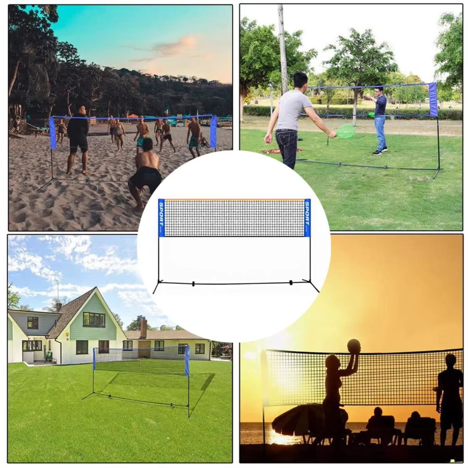 YEYNGQC Professional Portable Badminton Net Easy Setup Volleyball Net