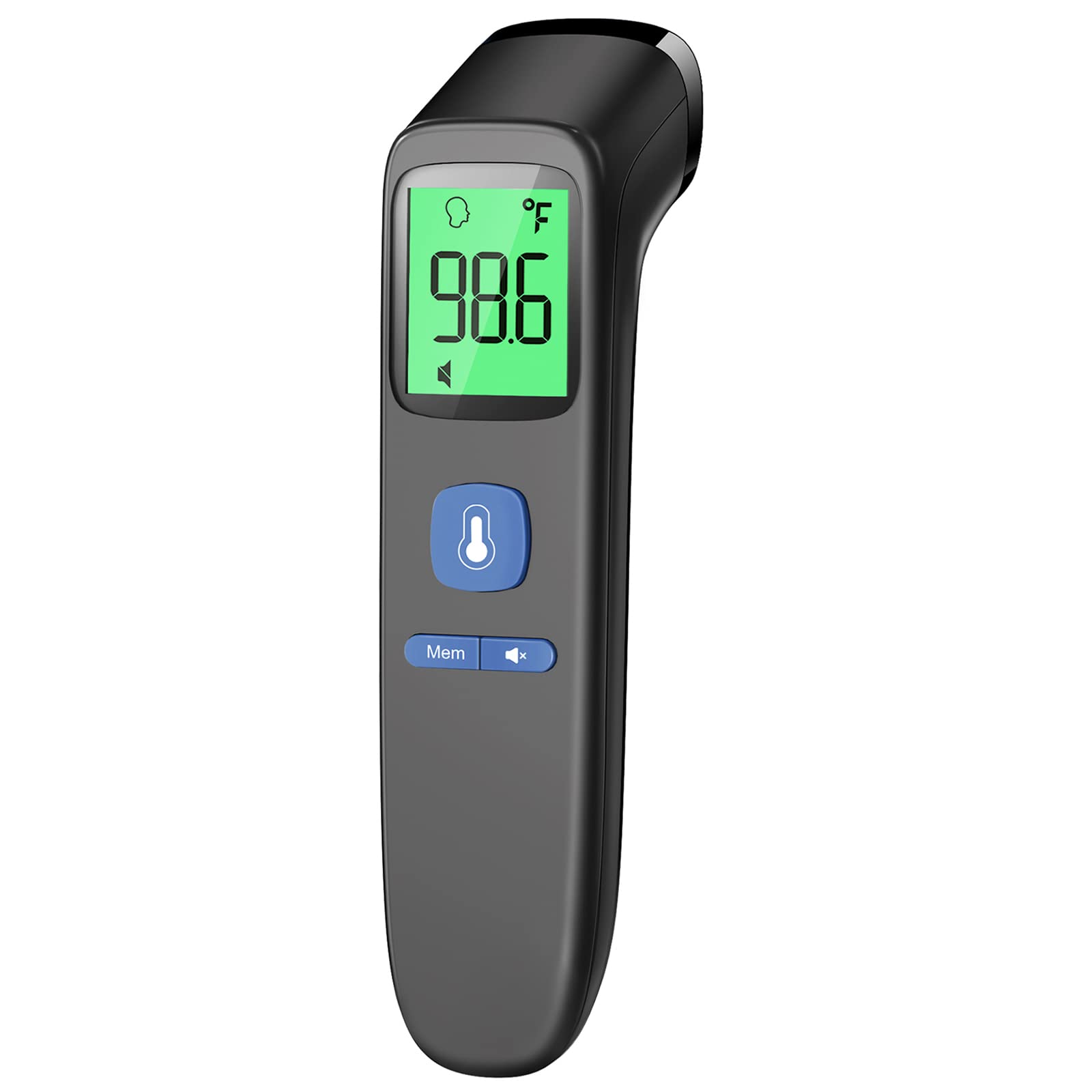 YEYUN No-Touch Thermometer for Adults and Kids, Accurate Digital Baby Thermometer, FSA HSA Eligible, Fever Alarm & Silent Mode, 2 in 1 Forehead & Object Mode GUI
