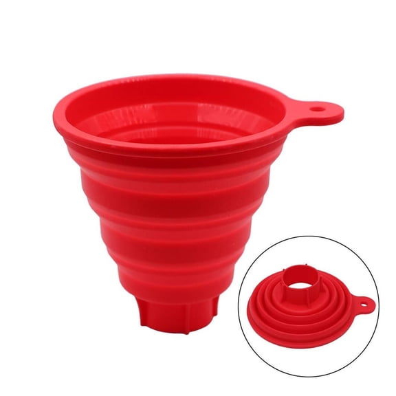 YEjing Silicone folding funnel, suitable for canning, large folding canning funnel, food-grade silicone transfer tool, suitable for liquids, oils, jams, etc.