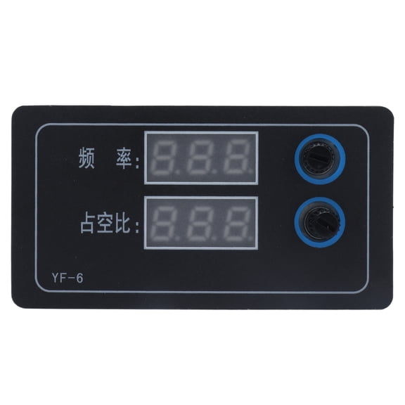 YF-6 Duty Cycle Signal Generator PWM Pulse Frequency Generator Adjustable Module DC 7V-24V with LED Display for Industrial Control, 1Hz-100kHz Frequency Range