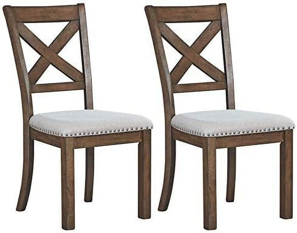 YFENGBO Parellen Modern Farmhouse Upholstered Dining Chair Set of 2 ...