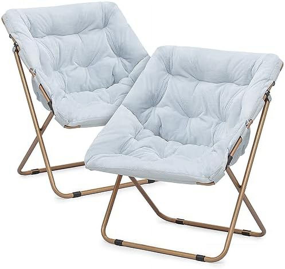 YFENGBO Square Foldable Oversized Saucer Chair for Adults Large Cozy