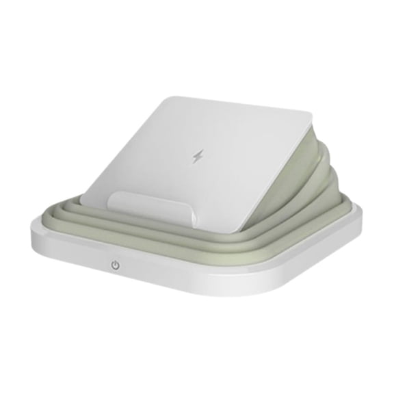 YFGEFTR 2 in 1 Wireless Charging Station with Night Lamp for Magnetic Charger, 15W Portable Wireless Charging Stand