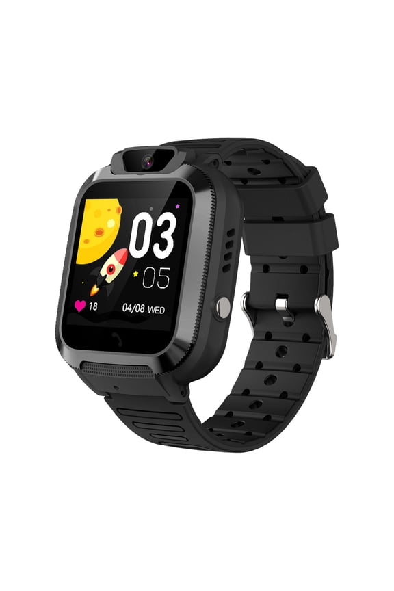 4G Kids Smart Watches Girls with GPS Tracker & Video Calling Texting, Kids Cell Phone Watch Age 4-12, Waterproof One-Key SOS Call Voice Chat Camera Alarm Pedometer GPS Tracker Watch