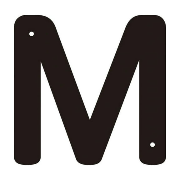 YFGEFTR 6 Inch Cast Iron House Letters, Cast Iron Metal Letter Garden Door Mailbox Decor, Black Letter