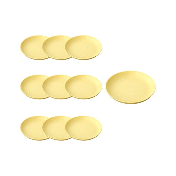 YFGEFTR BPA Free Unbreakable Deep Dinner Plates, Wheat Straw Plastic Plates Dishwasher Safe Kitchen Plates Dinnerware