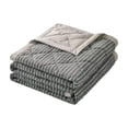 thumbnail image 1 of YFGEFTR Black Striped Summer Quilt Size M, Lightweight Cooling Blanket for Air Conditioner, Breathable Soft, Home Decor, Machine Washable, 1 of 6