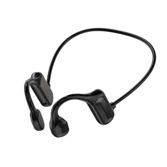 YFGEFTR Bone Conduction Headphones Bluetooth, Open Ear Headphones with Dual Driver Sound, Dual Device Connection & Low-Latency Game Mode, 12 Hours Playtime