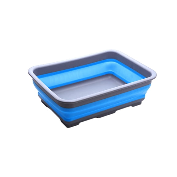 YFGEFTR Collapsible Bucket for Cleaning, Space-Saving Wash Bin, Multiuse Foldable Basin for Dish Washing/Camping/RV/Vegetable Cleaning