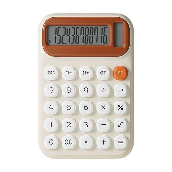 YFGEFTR Cute Calculator, Basic Four Function for Teachers Students Basics Office, Solar Battery Dual Power Office Calculator