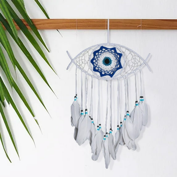 YFGEFTR Dream Catcher Wall Hanging - Large Dreamcatchers Boho Chic Wall Decor, Turquoise Hanging Ornament for Living Room Dorm Decor Hippie Gifts