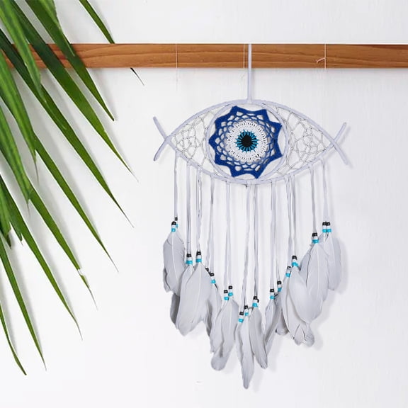 YFGEFTR Dream Catcher Wall Hanging - Large Dreamcatchers Boho Chic Wall Decor, Turquoise Hanging Ornament for Living Room Dorm Decor Hippie Gifts