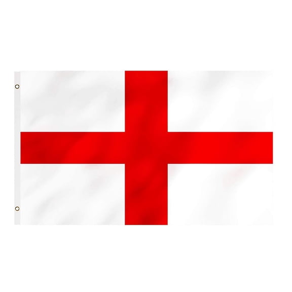 YFGEFTR England flag British Flag 3x5FT -(90x150cm) Sewn Stripes Outdoors Indoors St George's Cross flag 210D Heavy Duty Polyester Brass Grommets