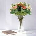 thumbnail image 1 of YFGEFTR Fake Flowers in Vase Mix Bouquet for Decoration, Fake Silk Floral Pre-made Bundles Faux, Roses, Chamomile, Daisy, Camellia, for Table Decor, Wedding, Gift Package, 1 of 5