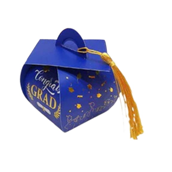 YFGEFTR Graduation Cap Gift Boxes, 50 pcs 2026 Graduation Cap Candy Box with Tassel, Doctoral Hat Shaped Foldable, for 2026 Table Centerpieces Decorations