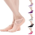 thumbnail image 1 of YFGEFTR Grip Pilates Socks for Women Yoga Socks with Grips Open Top Non Slip Grippy Socks for Barre, Ballet, Barefoot Workout, 1 of 3