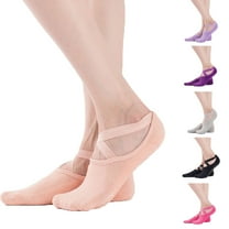 YFGEFTR Grip Pilates Socks for Women Yoga Socks with Grips Open Top Non Slip Grippy Socks for Barre, Ballet, Barefoot Workout