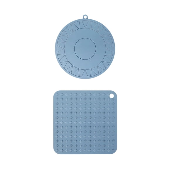 YFGEFTR Heat Resistant Rubber Table Mat, Non-Slip Silicone Coaster for Kitchen, Small Insulated Pad – Thin and Durable Design