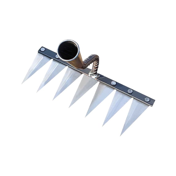 YFGEFTR Ironrake The Heavy-Duty Iron Weeding Rake, Hand Tiller Garden Tool with Sharp Forged Steel Head, Garden Tiller for Digging Loosening Weeding