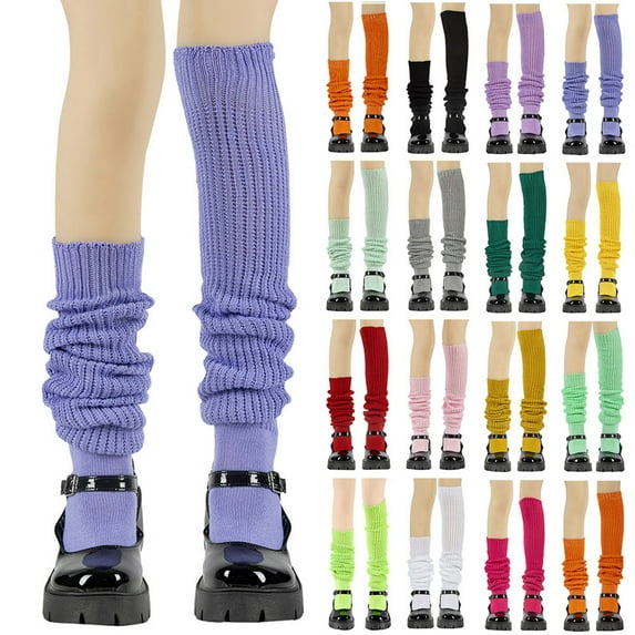 YFGEFTR Kawaii Leg Warmers Japanese Style Knitted Loose Socks Leg Warmers for Girls Women Costume School