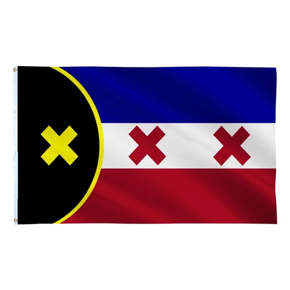 YFGEFTR Manburg Flag 3X5Ft Polyester Rave Banner with Double Holes - Colorful Digital Print Outdoor Flag for Festival Party Lawn and Garden Decor