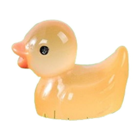YFGEFTR Mini Resin Ducks Resin Ducks for Garden Decorations, Dollhouse Miniatures, Crafts Ornaments(Luminous)