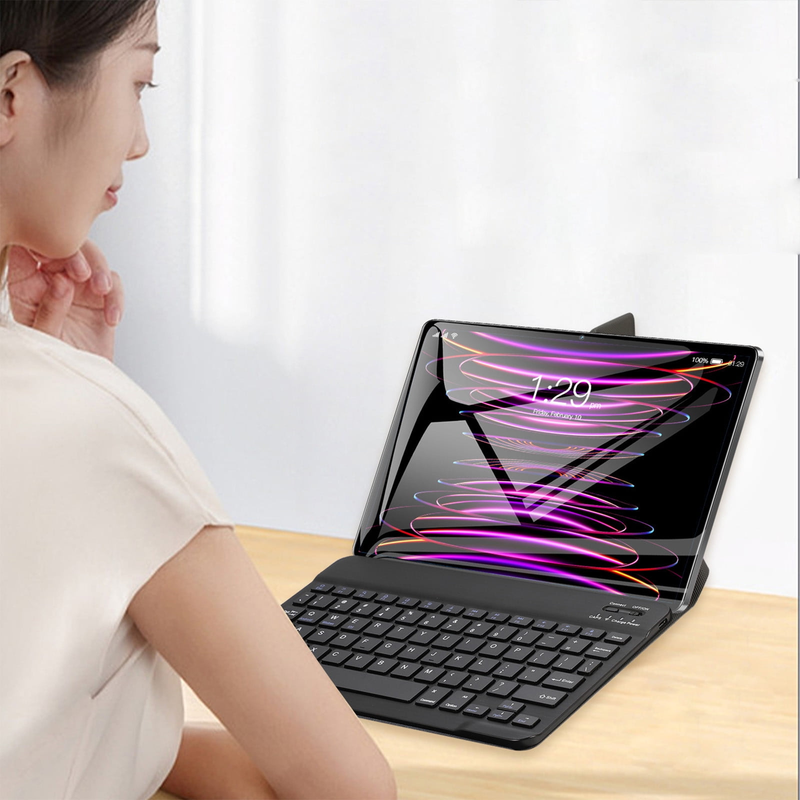 YFGEFTR New 10.1-inch Android Tablet PC HD Ultra-thin Screen 5G Dual Frequency WiFi Bluetooth Tablet Computer Support 256G Memory Card And Dual SIM Communication