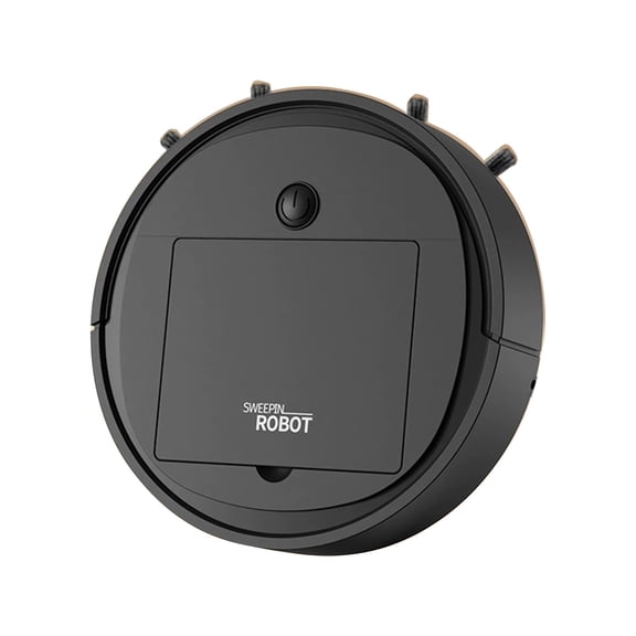 YFGEFTR New Mini Robot Vacuum for Car, Car Robot Vacuum, Compact Mini Cleaner Sweeping Robot, 3 in 1 Rechargeable Smart Cleaning Machine with Wet Mopping for Hard Floors Pet Hair Carpets