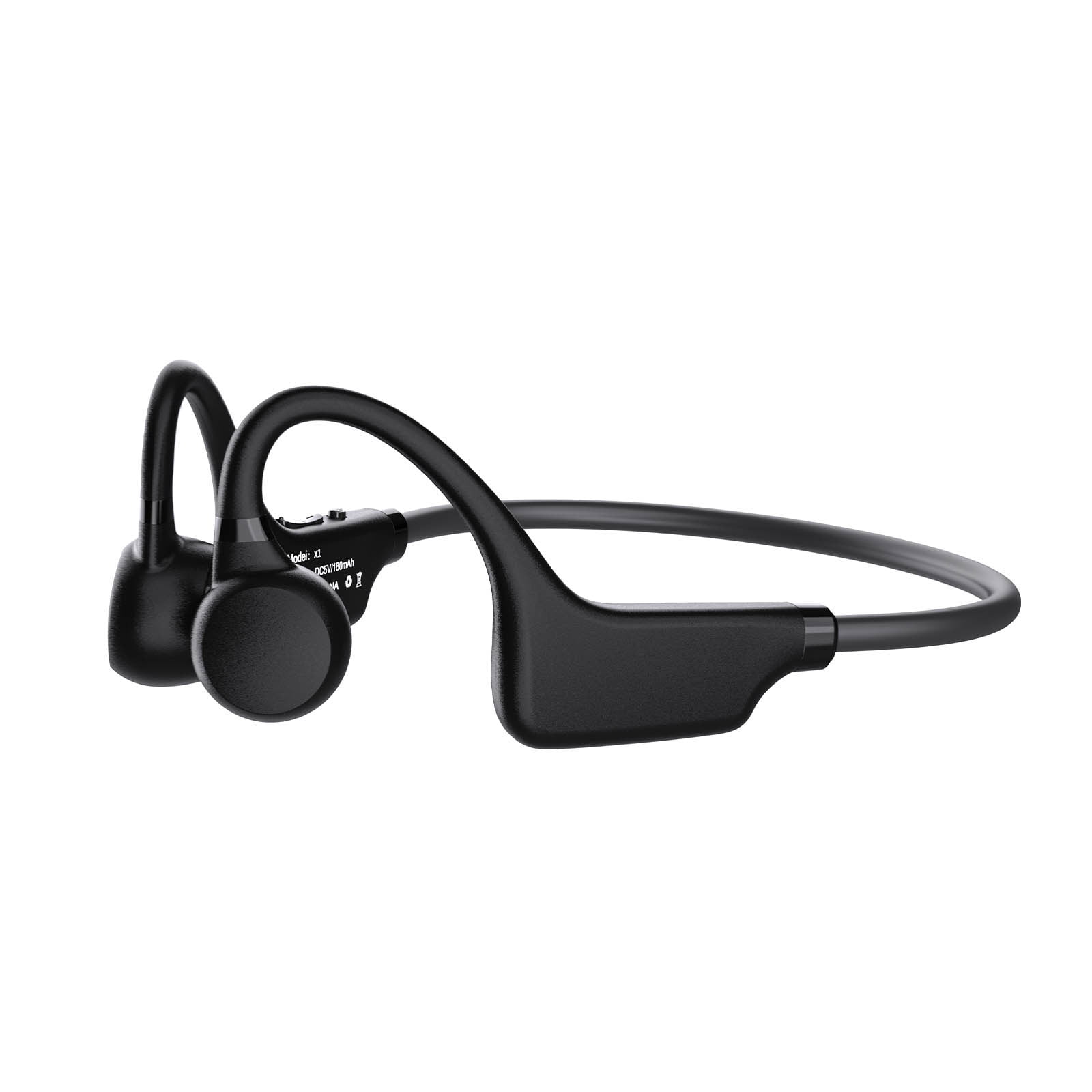 YFGEFTR New Waterproof Open-Ear Bone Conduction Headphones, Ultra-Light Wireless Headset with Stable Connection, Ideal for Running, Cycling, Workout, Hiking