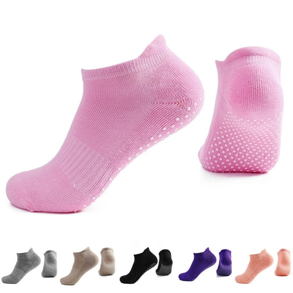 YFGEFTR Pilates Grip Socks for Women - Non Slip Yoga Socks for Workout Hospital House