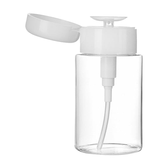 YFGEFTR Pump Dispenser, Push Down Pump Dispenser, with Lockable Flip Cap, for Nail Polish, Makeup Remover, Alcohol, Facial Toner