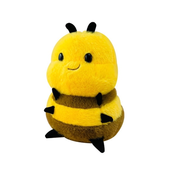 YFGEFTR Realistic Bee Plush, Cute Bee Stuffed Animal, Compact Lovely Design, for Desktop Bedroom Car Decor Kids Accompany Toy Claw Machine Prize Gift