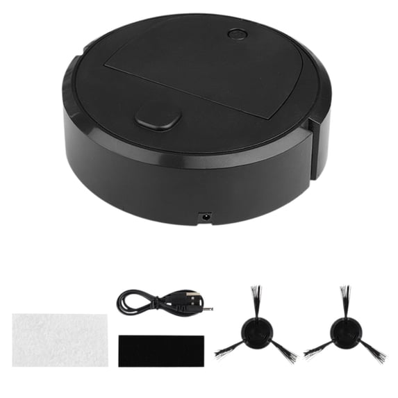 YFGEFTR Robot Vacuum, Mopping Robotic Vacuum Cleaner USB Charging Mini Smart Sweeping Robot for Wooden Flooring Tile Carpet Hard Floor Pet Hair