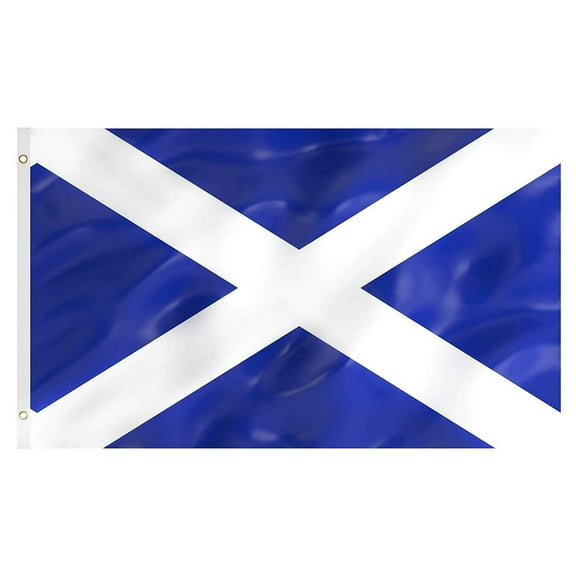YFGEFTR Scotland Flag 3x5 Outdoor Scottish Flags with Sewn Stripes Heavy Duty Flag of Scotland 3 X 5 Ft Polyester Material with 2 Metal Grommets