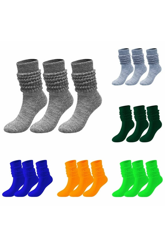 Slouch Socks for Woman Scrunch Socks Soft High Boot Socks Warm Thick Knit Woman Long Socks