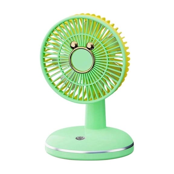 YFGEFTR Small Round Base Cute Mouse Desktop Fan, USB Powered Personal Breeze, Quiet and Compact, Strong Airflow, for Home Office Use