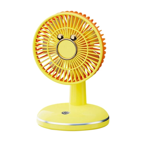 YFGEFTR Small Round Base Cute Mouse Desktop Fan, USB Powered Personal Breeze, Quiet and Compact, Strong Airflow, for Home Office Use