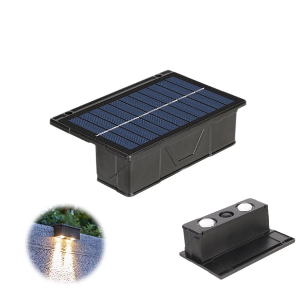 YFGEFTR Solar Fence Lights, Solar Lights Outdoor Waterproof, Waterproof IP65, for Outside, Backyard, Railing, Step, Patio,Wall and Home Improvement