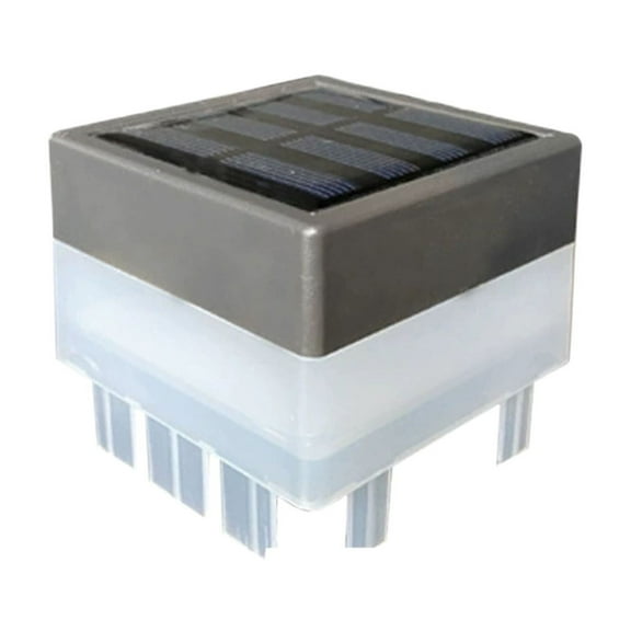 YFGEFTR Solar Pillar Lights Outdoor, Metal&Glass Solar Post Cap Lights, Outdoor Post Lights Solar Powered Ip65 Waterproof, Solar Outdoor LED Light with Cool/Warm Lighting Decorate Garden Patio Porch