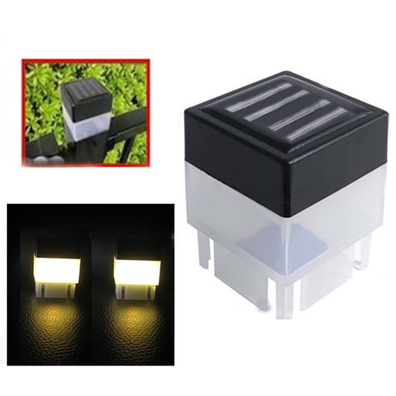 YFGEFTR Solar Post Lights, Waterproof Solar Powered Deck Fence Post Lights for Vinyl Posts, LED Light Fixture IP54 Waterproof for Garden Deck Patio Outside Lighting