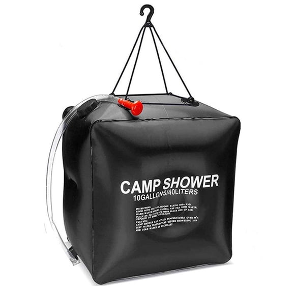 YFGEFTR Solar Shower Bag, Camping Shower Bag, with Removable Hose, for Camping Beach Swimming Outdoor Traveling
