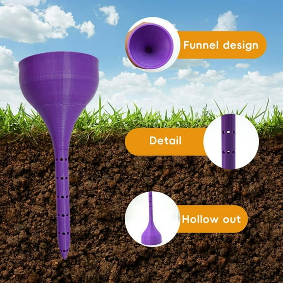 YFGEFTR Tree Watering Funnel, Bottle Adapter for Self Watering Planter Insert, Vacation Plant Watering Devices, Slow-Release Plant Watering Globes System for Outdoor | Indoor Use