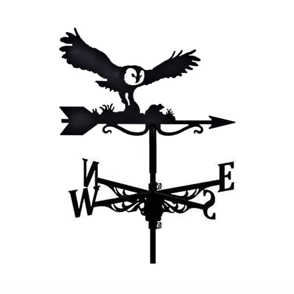 YFGEFTR Weathervane, Animal Metal Weather Vane, Vintage Black Weather Vane Hollow Wind Direction Indicator, for Outdoor Garden Roof Paddock Decoration Weather Vane(Eagle)