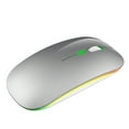 thumbnail image 1 of YFGEFTR Wireless Bluetooth Mouse – Rechargeable, Silent, Dual Mode (Bluetooth 5.2 & USB) with LED Lights – Portable for Laptop, Desktop, & Tablet, 1 of 7