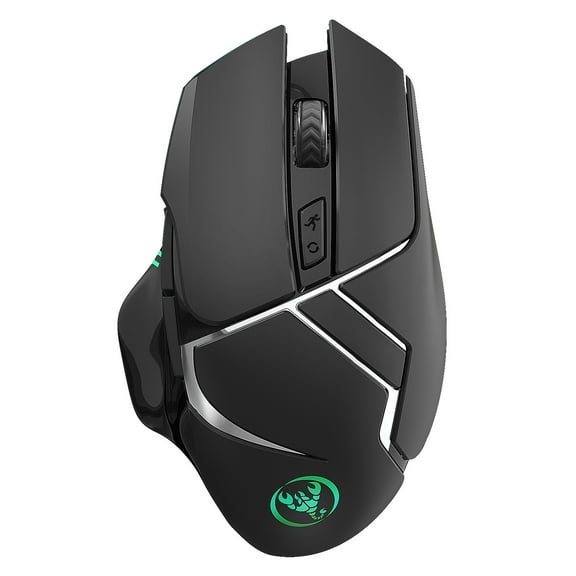 YFGEFTR Wireless Gaming Mouse, Rechargeable Wireless Computer Mouse with Type-C Fast Charging, Ergonomic Mouse, LED Light, Long Battery Life