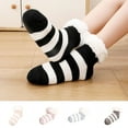 thumbnail image 1 of YFGEFTR Women Slipper Socks Winter Thick Fuzzy Warm Cozy Soft Sherpa Lined Socks Non Slip, 1 of 8