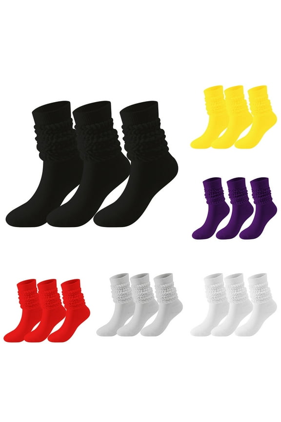 Womens Slouch Sock Scrunch Socks Soft Long Boot Socks for Women Stacked High Sock