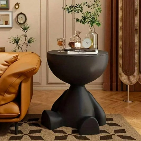 YFLXDMLYYSC 2-In-1 Modern Creative Bear-Shaped Storage Cabinet Bedside Table, Creative Bedside Table, Home Sofa Side Rack