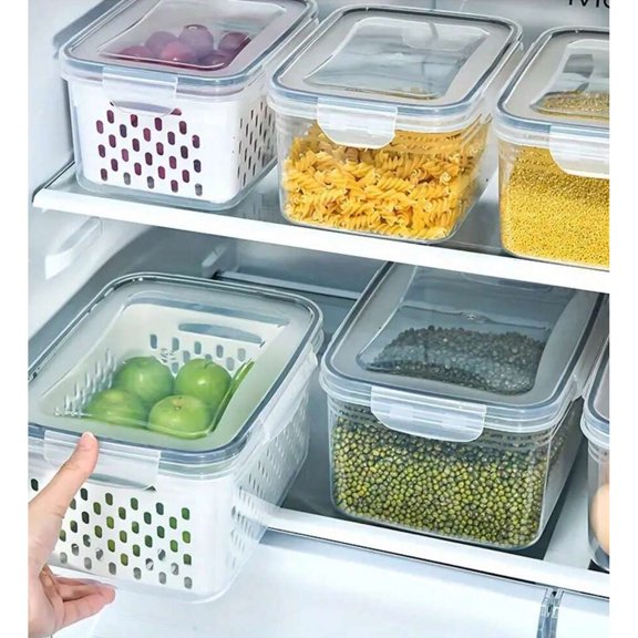 YFLXDMLYYSC 6pcs Set Premium Airtight Food Storage Containers - Multipurpose,Plastic Meal Prep Boxes, Reusable, Leak-Proof & Freezer , - Kitchen Organizers